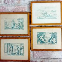 Quatre gravures Carlo Cesi d'après Annibal Carrache