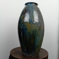 Vase céramique émaillée flammée Jean de Veyle Atelier de La Tour de Salvagny