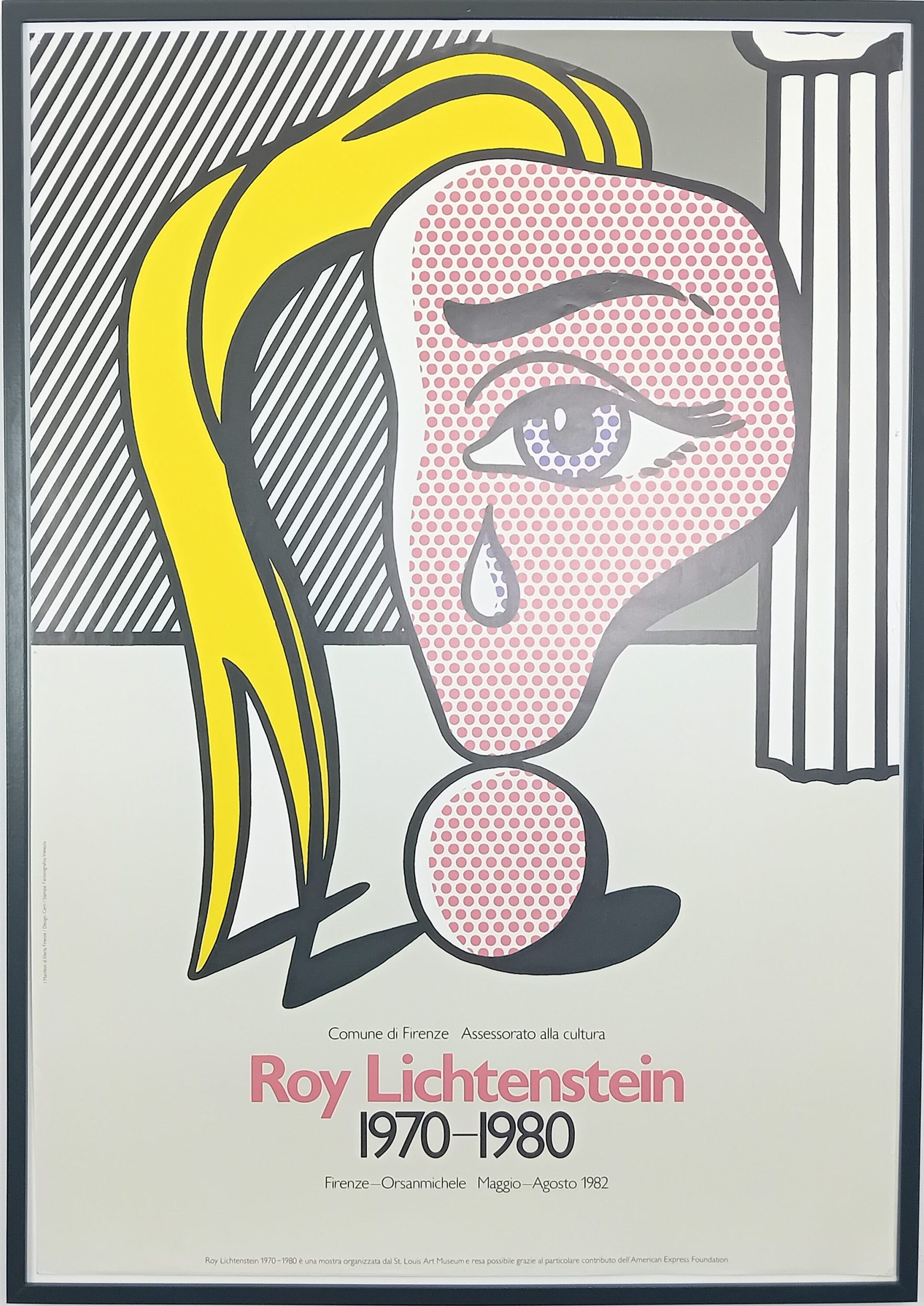 Affiche Roy Lichtenstein Exposition Firenze Pop Art
