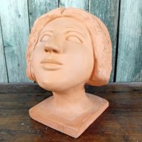 Tête de Josette en terre cuite 1993