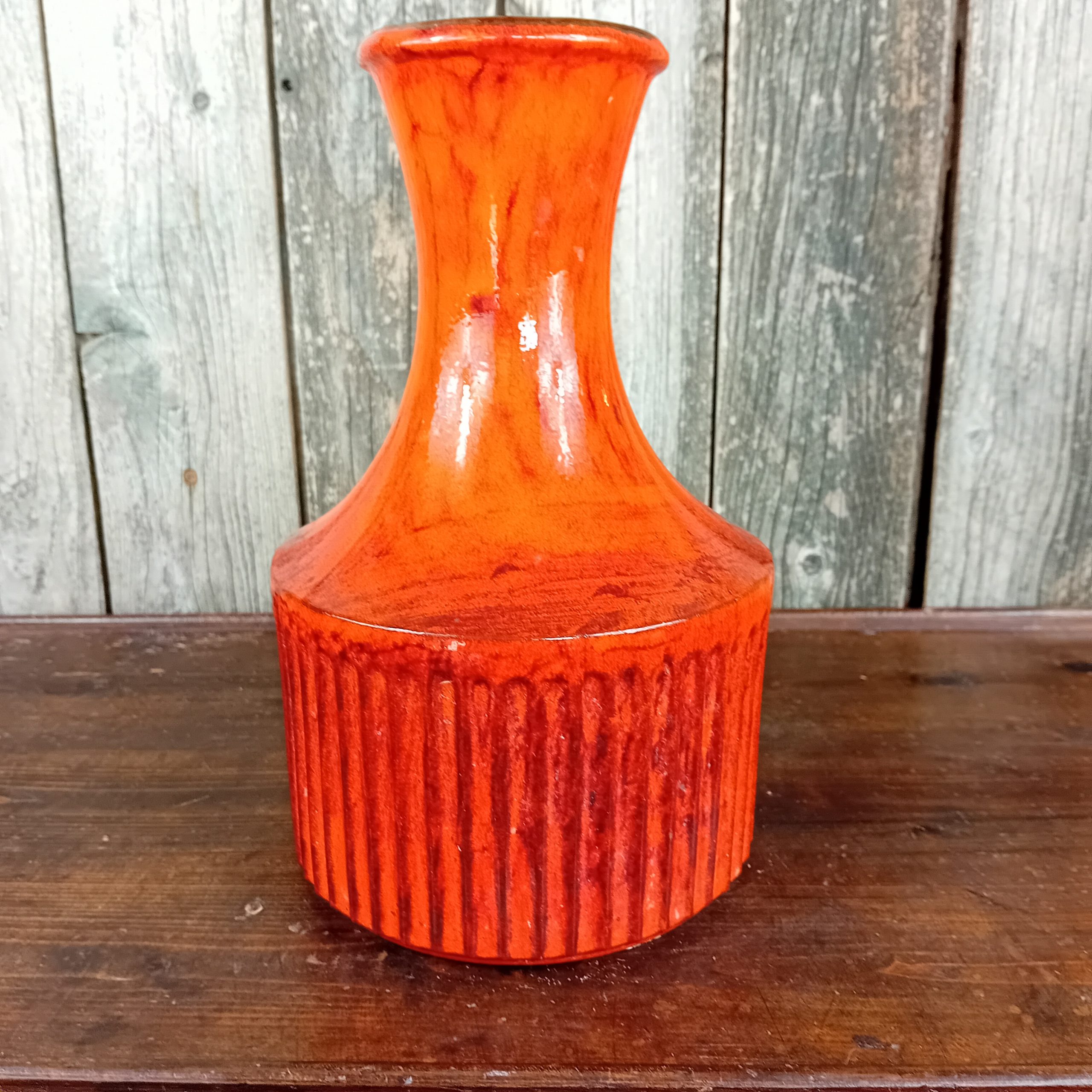 Vase orange Jacques Garnier Sculpteur Céramiste