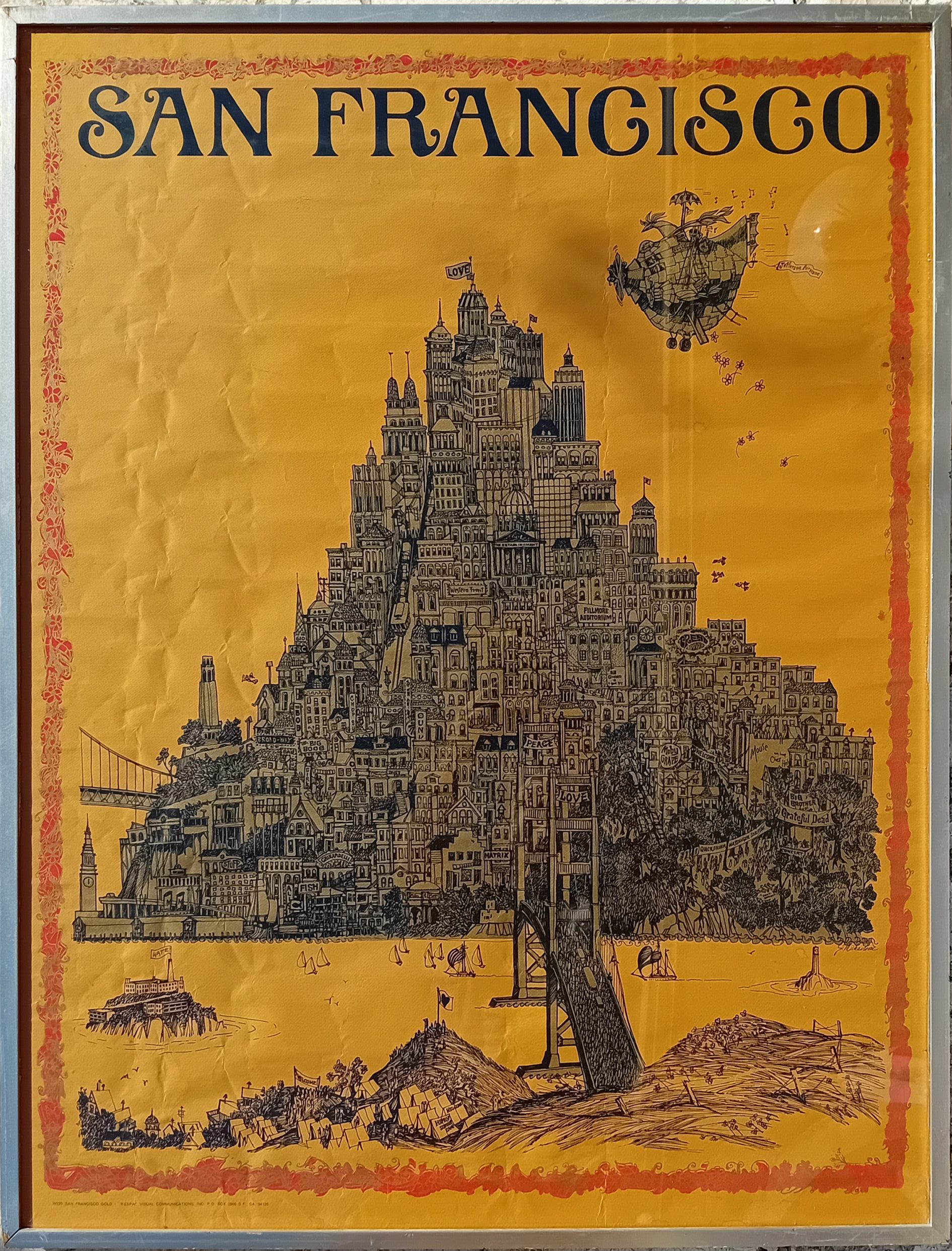Affiche Vintage San Francisco Jim Michaelson 1969