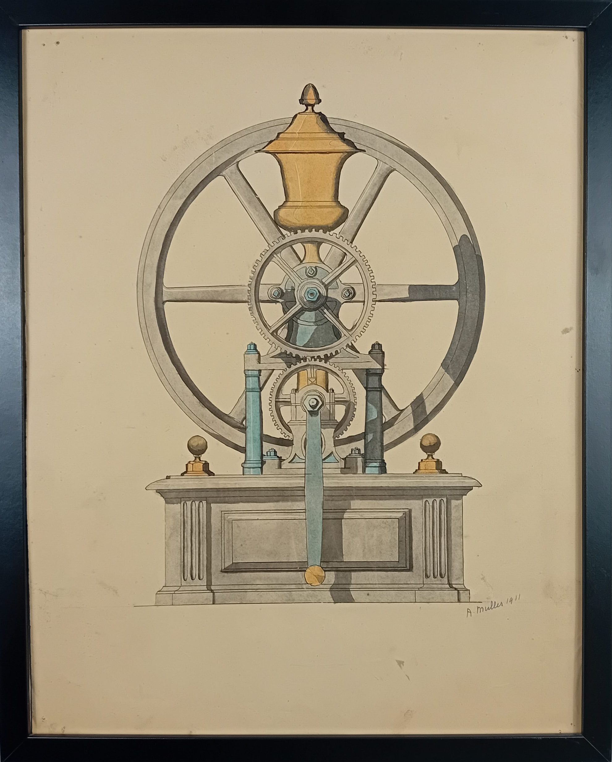 Lavis technique Industriel 1911 A. Muller