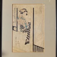 Estampe Japonaise de Courtisane Kikugawa Eizan 1787-1867