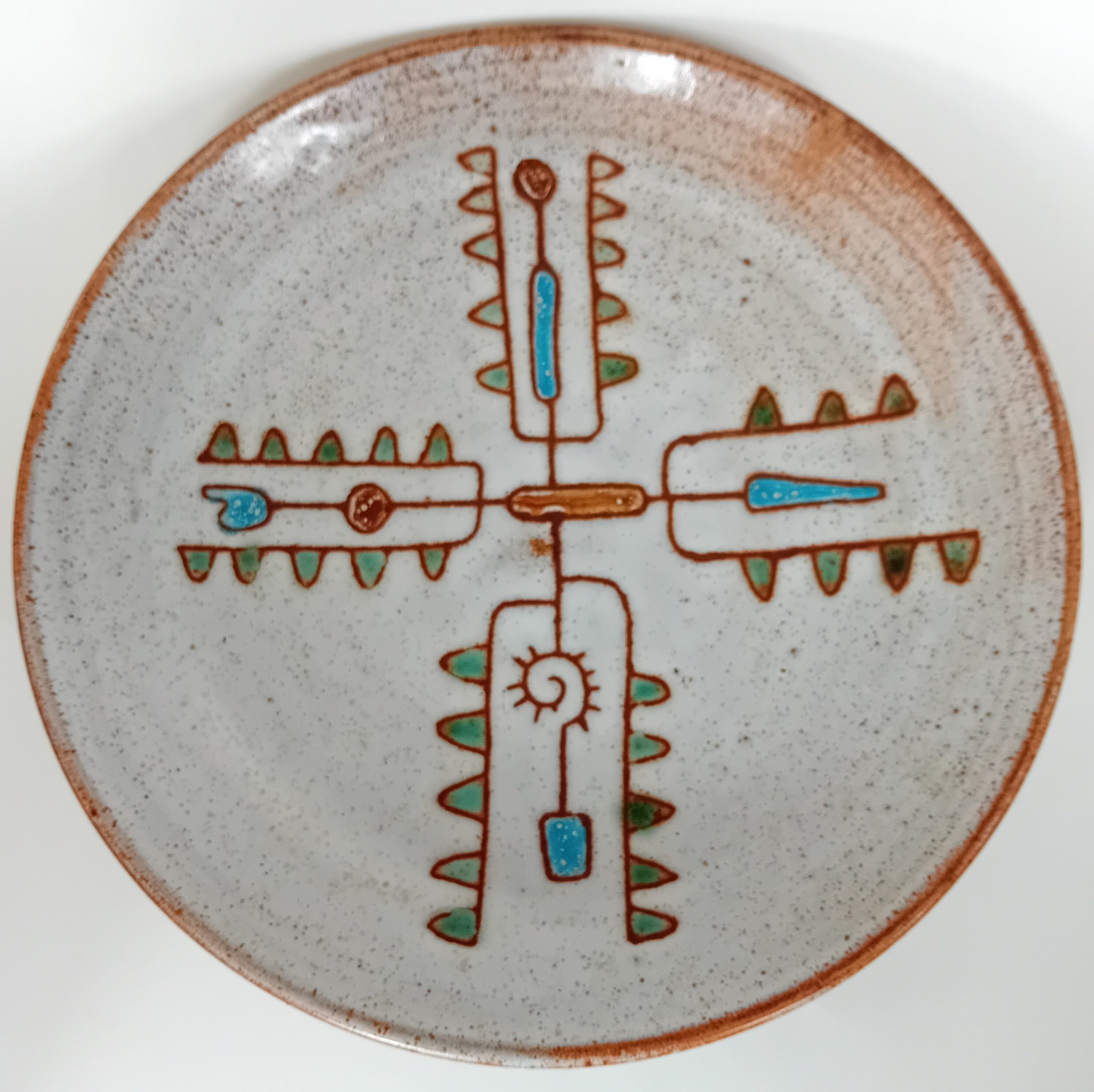 Assiette céramique Claudie et Jean Rivier Vallauris années 60