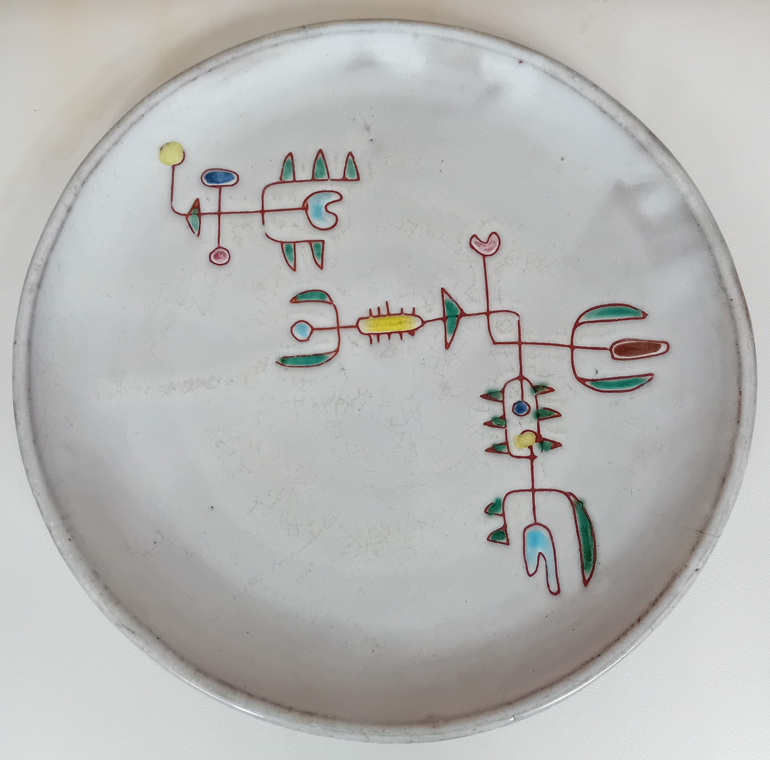 Assiette Jean Rivier Vallauris années 50
