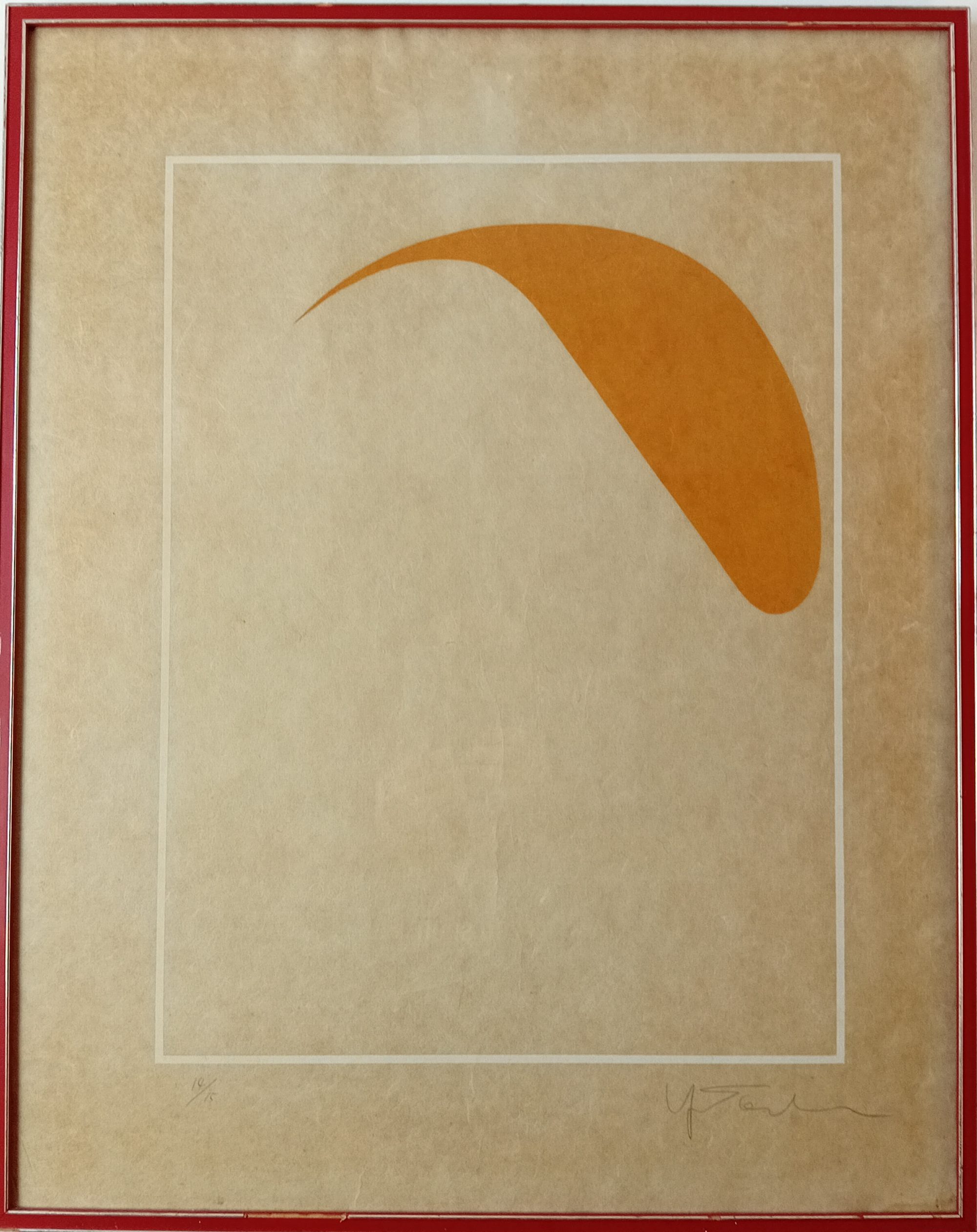 Lithographie Minimaliste sur papier Japon 14/15 exemplaires signé