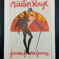 Affiche Bal du Moulin Rouge par René GRUAU années 70