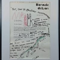 Sérigraphie Bjarne MELGAARD 1967 Biennale de Lyon 2000