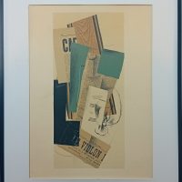 Cubisme lithographie Georges Braque Galerie Maeght Papiers collés 1912-1914