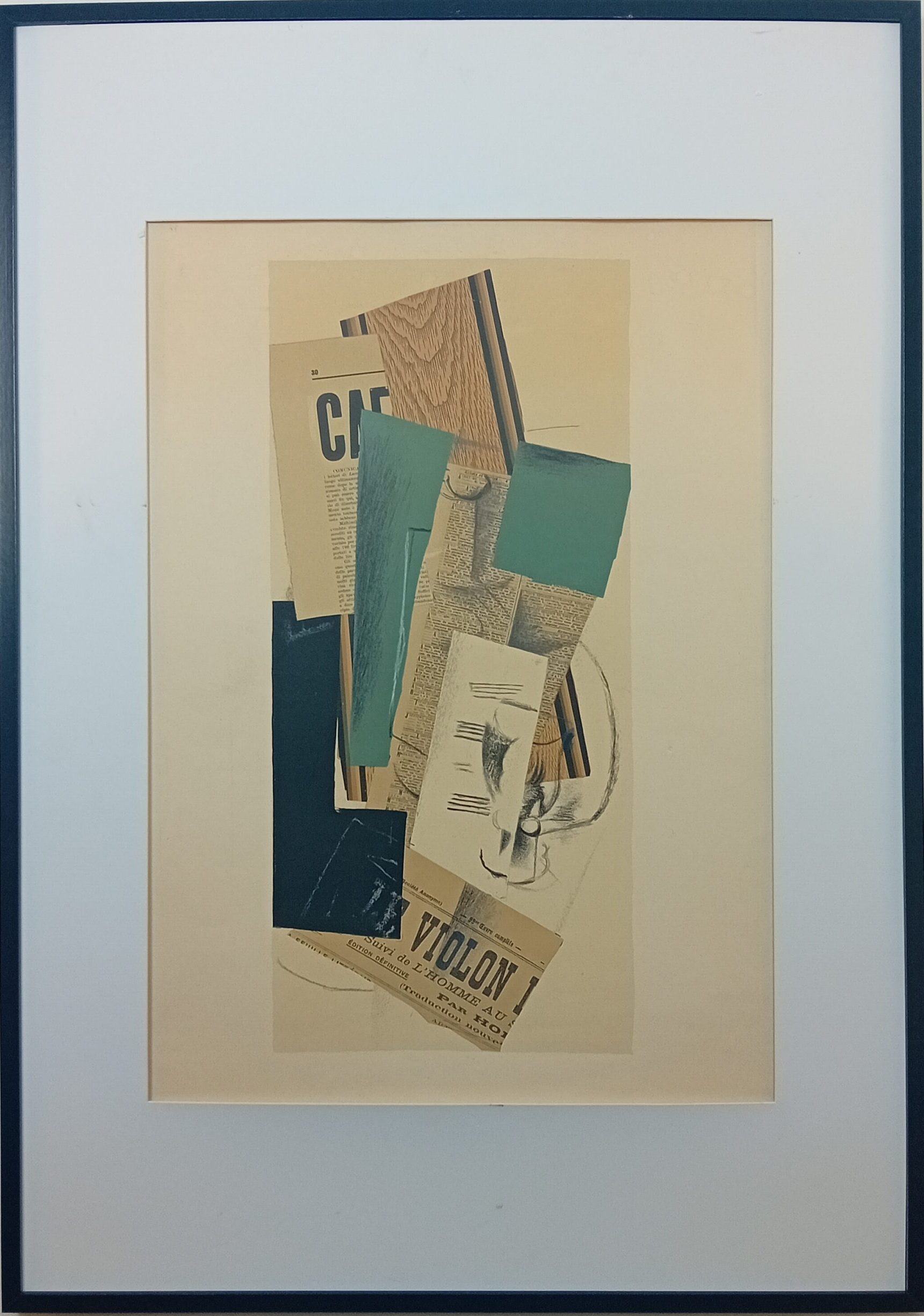Cubisme lithographie Georges Braque Galerie Maeght Papiers collés 1912-1914