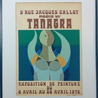 Affiche exposition TANAGRA 1976 Paris 5 Rue Jacques Callot
