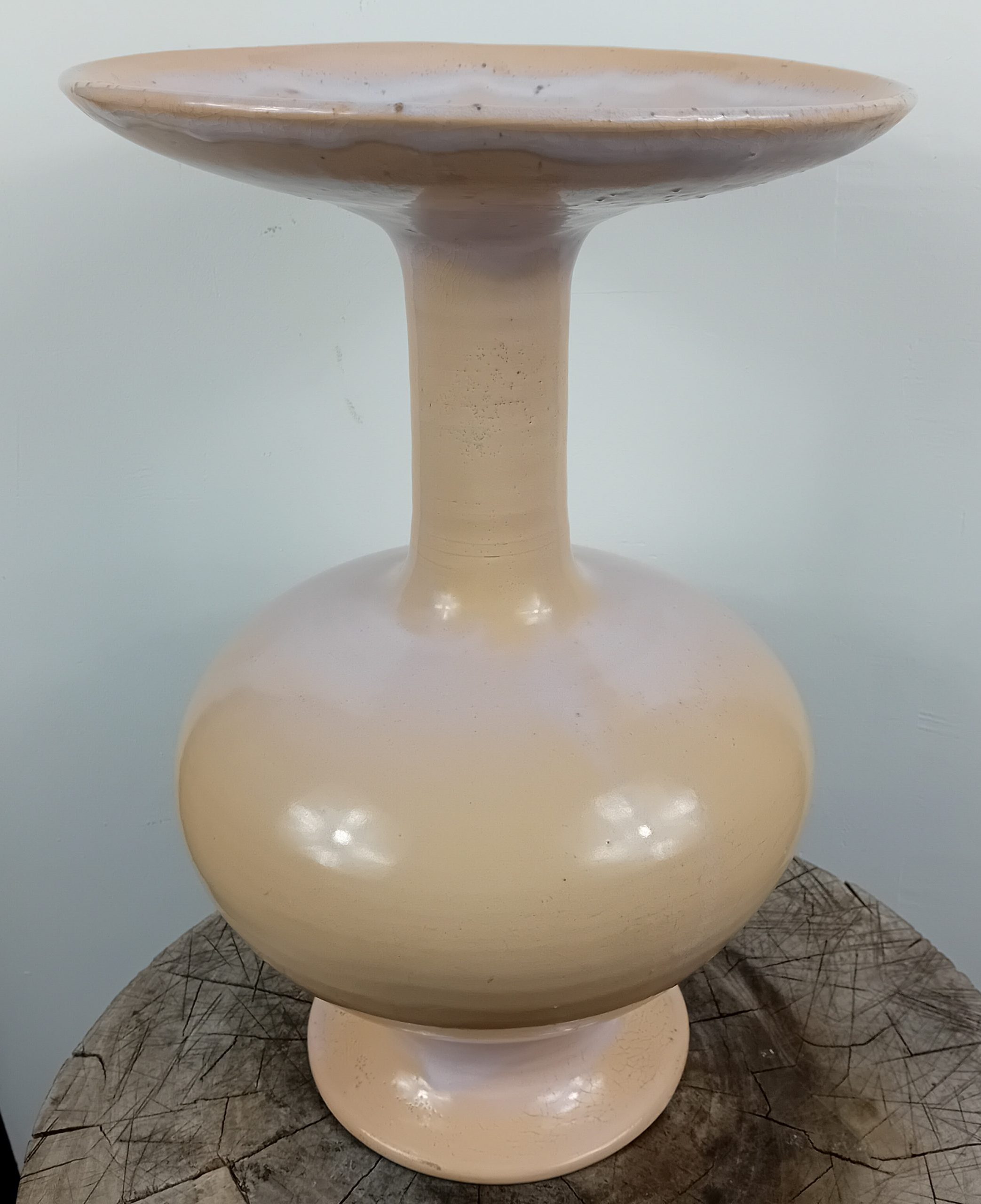 Pied de lampe céramique de Biot Tobie Loup de Viane années 60-70