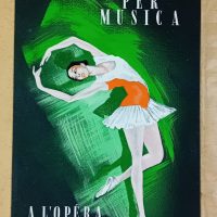 Gouache publicitaire Opéra années 50/60