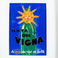 Gouache publicitaire VIGNA Vin de table années 50/60