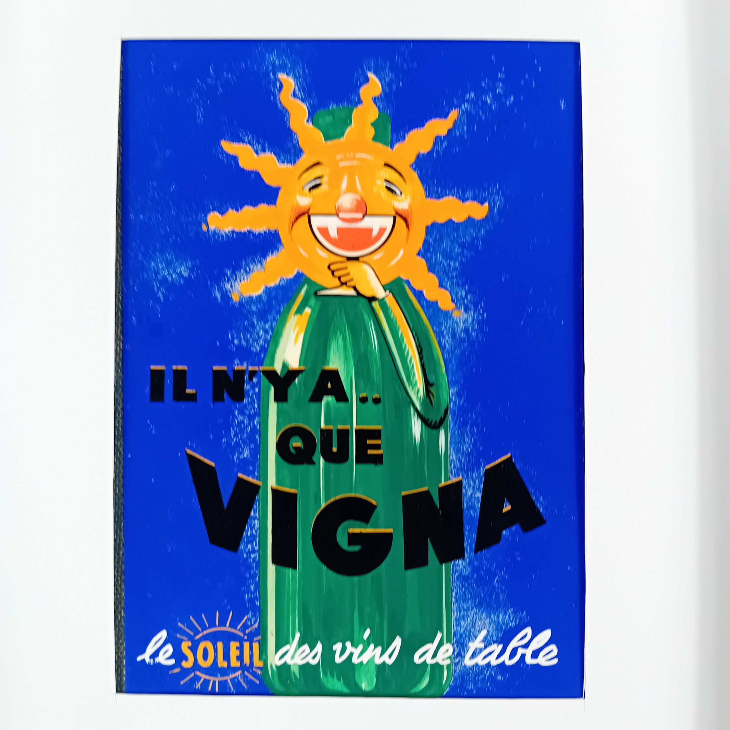 Gouache publicitaire VIGNA Vin de table années 50/60