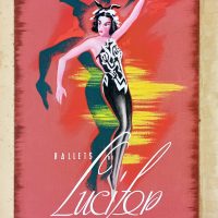 Gouache publicitaire Ballets de LUCIFER Opéra années 50/60