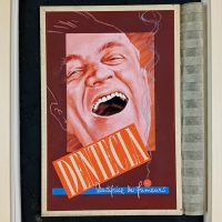 Gouache publicitaire DENTECLA Dentifrice années 50/60