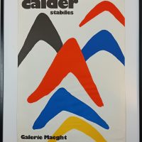 Affiche Alexander CALDER 1971 Stabiles Galerie Maeght Paris
