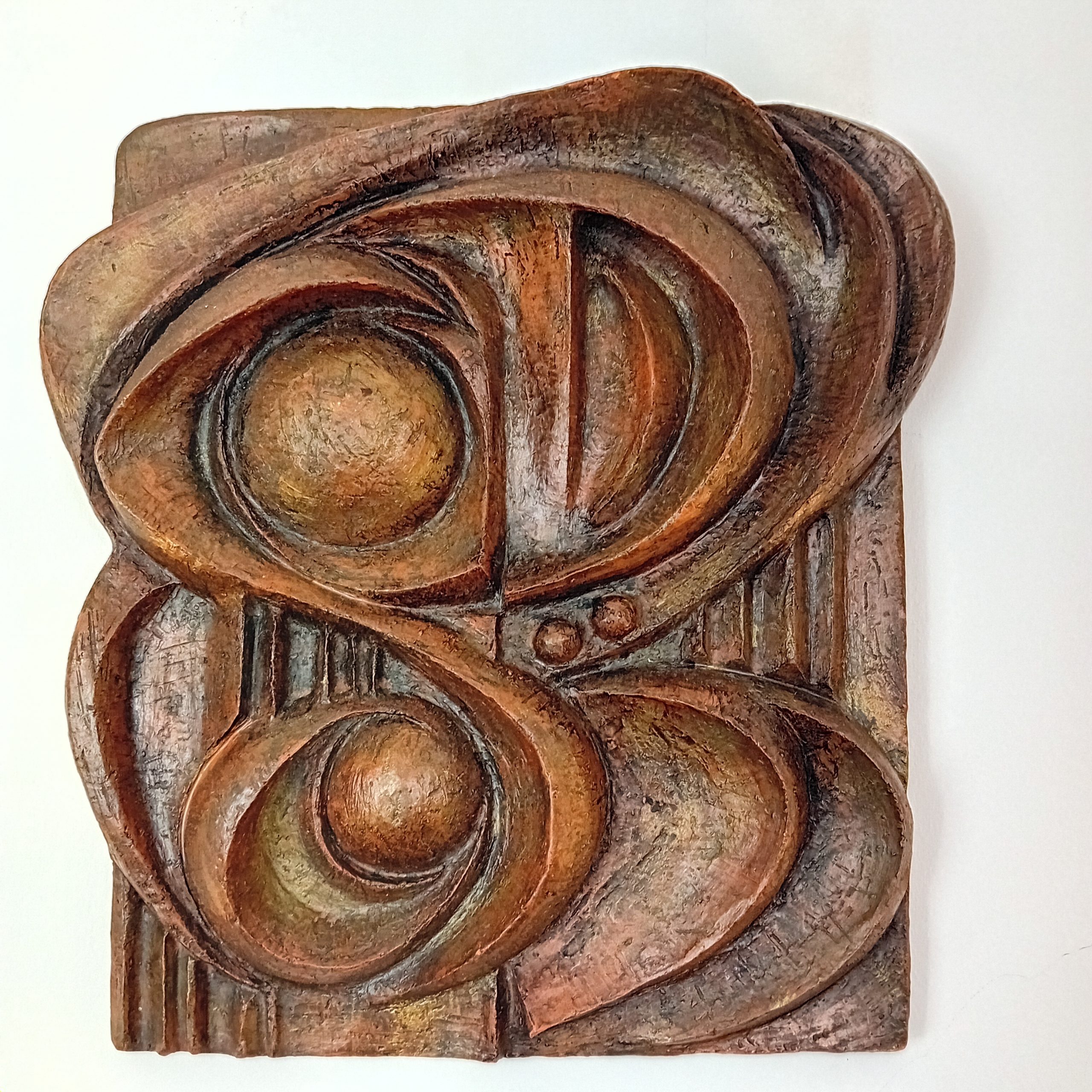 Sculpture céramique Abstraite Haut relief