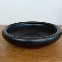 Coupe noire mat lustrée céramique Meindert Huibert Zaalberg Pays Bas 1903-1989