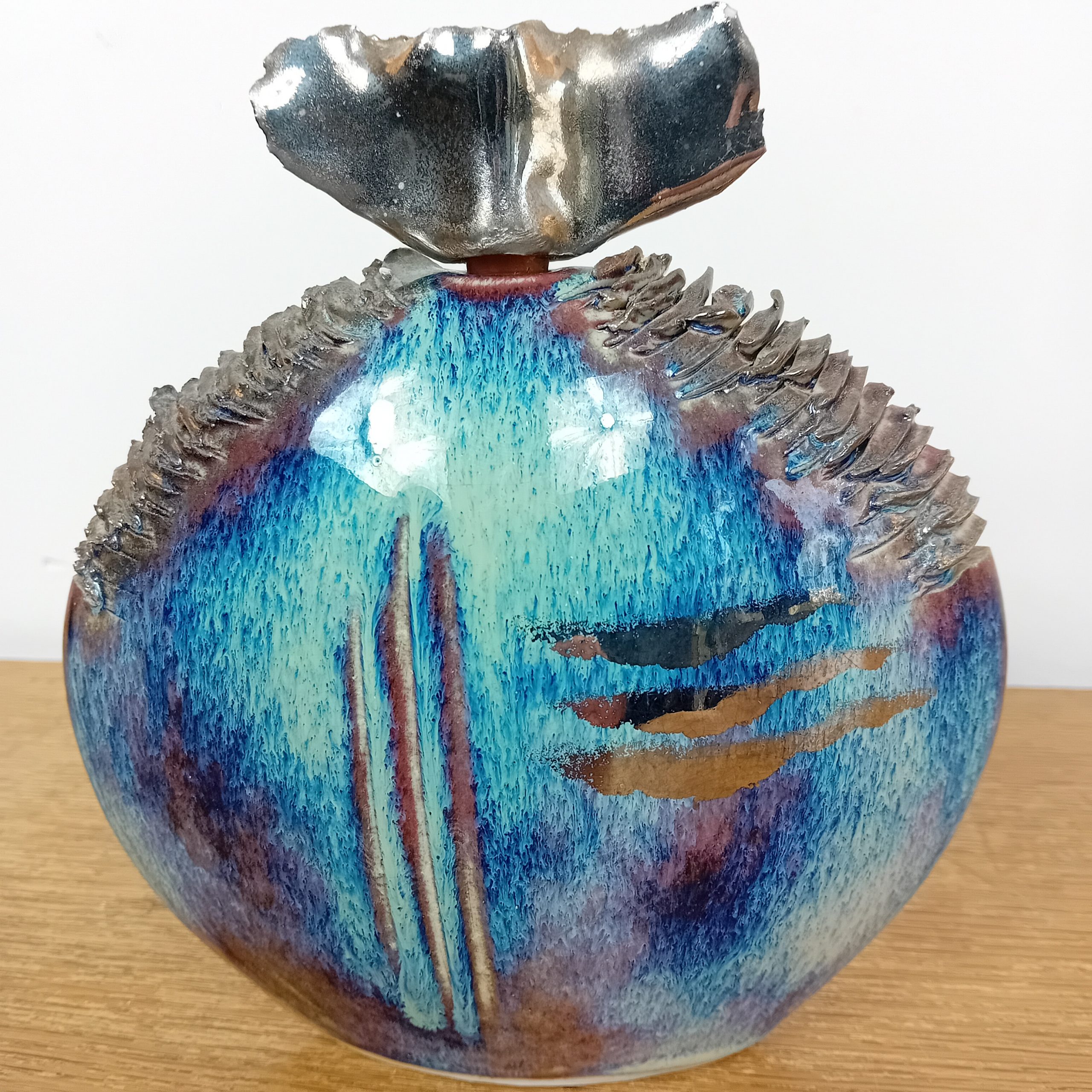 Flacon en céramique émaillée Stanislas Jeangeorge (1954)