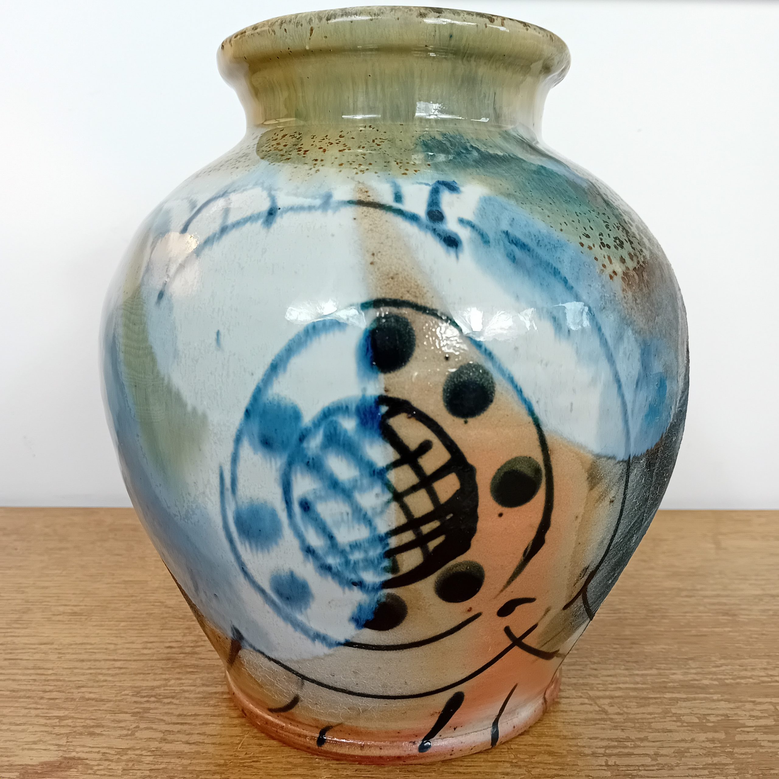 Vase céramique Thierry Basile 1955 Potier et Musicien Toulouse