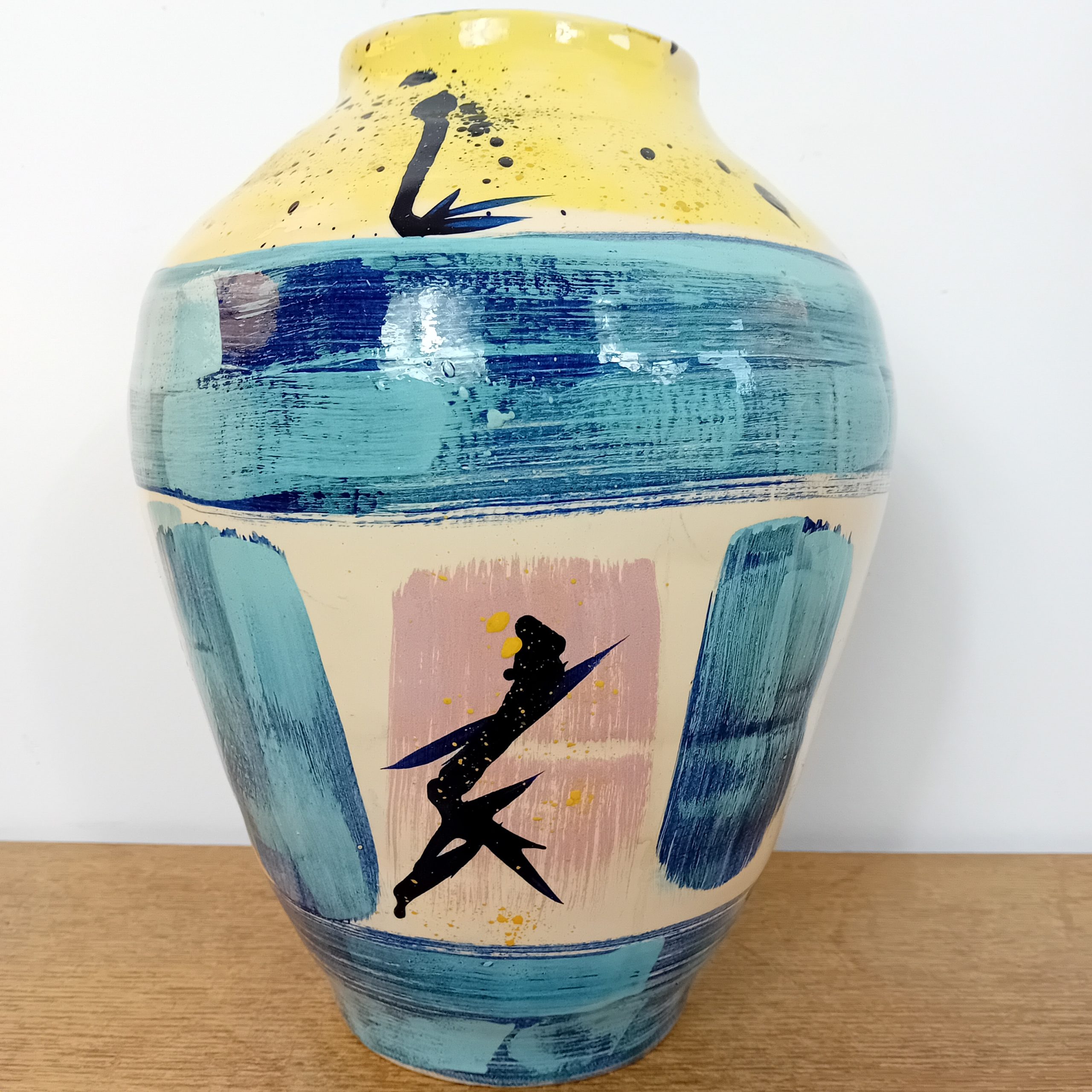 Rare vase ceramique Max IDLAS 1932-2020 céramiste et peintre