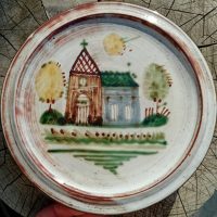 Assiette Michel Barbier Le Mûrier Vallauris céramique peinte signée et numérotée