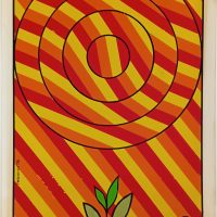 Affiche cubaine Reboiro 1978 Festival Internacional del Cine Joven sérigraphie