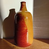 Vase céramique Robert Auguste émail flambé rouge